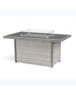 Kettler Palma Fire Pit Table with Aluminium Top - White Wash