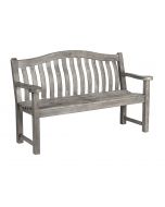 Alexander Rose Acacia Grey Painted Turnberry Bench 5ft