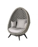Alexander Rose Cordial Luxe Lucy Chair with Base - Light Grey