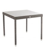 Alexander Rose Monte Carlo Square Table 80 x 80 cm - Glass Top