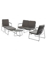 4 Seasons Outdoor Elba Living Set with Footstool and Dali Coffee Table