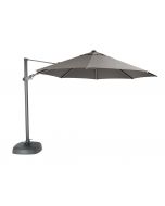 Kettler 3.5m Free Arm Parasol with LED Lights and Bluetooth Speaker - Taupe