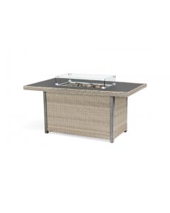 Kettler Palma Fire Pit Table with Aluminium Top - Oyster 