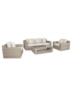 Kettler Palma Luxe 3 Seater Lounge Sofa Set - Oyster