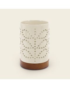 Orla Kiely Ceramic Lantern - Cream