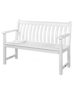 Alexander Rose Acacia White Painted Broadfield Bench 4ft
