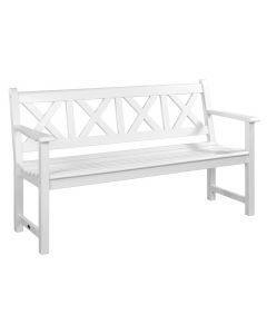 Alexander Rose Acacia White Painted Drachmann Bench 5ft