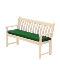 Alexander Rose Polyester 4ft Bench Cushion - Green