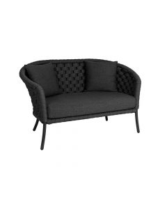 Alexander Rose Cordial Luxe Dark Grey 2 Seater Sofa 