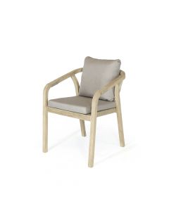 Kettler Cora Rope Dining Chair with Seat Pad - Pair