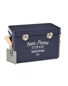 Burgon and Ball Seed Packets Storage Tin - Atlantic Blue                               
