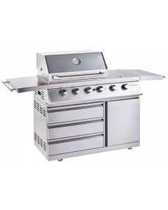Outback Signature II 4 Burner Hybrid Gas BBQ - Stainless Steel