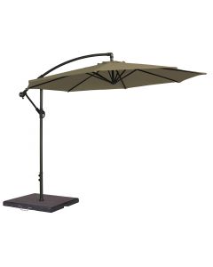 Alexander Rose Round 3m Cantilever Parasol - Taupe